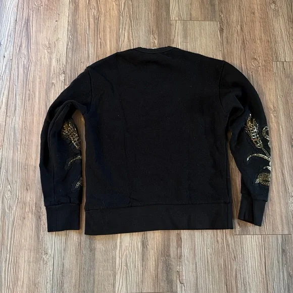 Gucci Black Crewneck Sweater with Pink and Gold Details - Picture 2 of 4